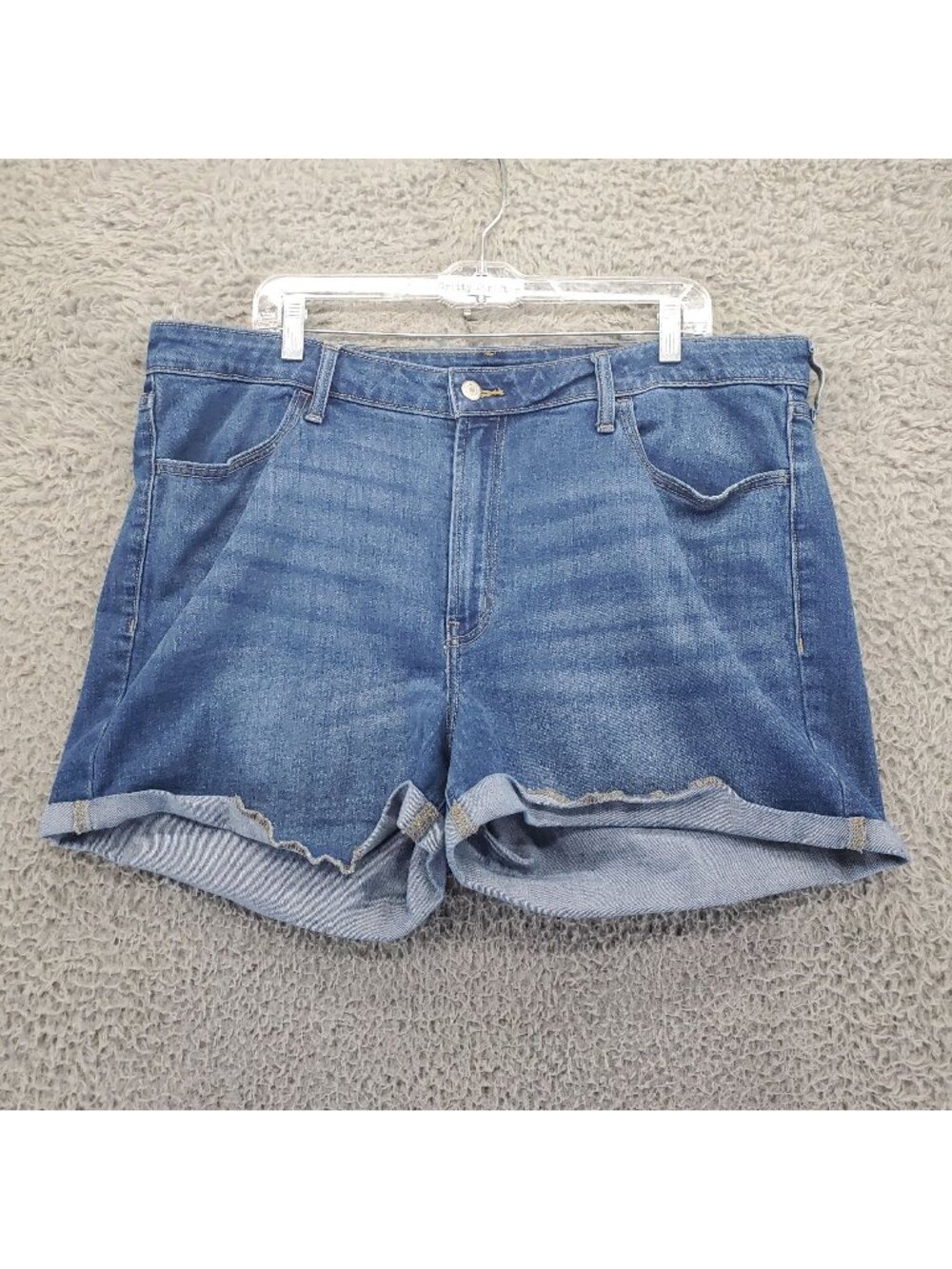 Old Navy Shorts Womens 18 Blue High-Rise Wow Stretch Denim Jorts *Read*